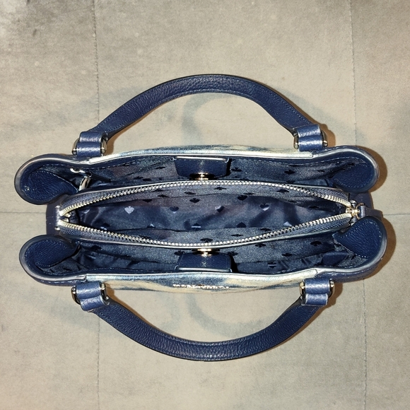 NWOT Kate Spade RARE Denim Tye Dyed Crossbody Tote - Picture 5 of 16